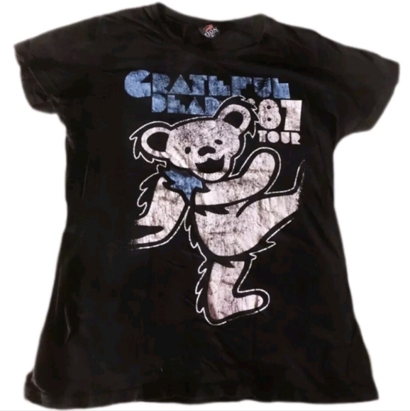 RARE vintage 1987 Grateful Dead Band Zion Concert Tour w Bear Logo - Picture 2 of 4